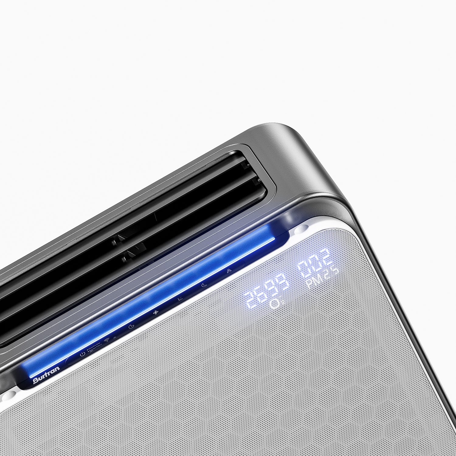 Burtran Nano-Oxy™ HEPA 14 Air Purifier for Home, up to 1,360 ft²/h, with air quality display, balanced 5-stage PM2.5 and TVOC filtration, eliminates 99.995% micro pollutants, Wi-Fi, 120V AC