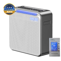 Burtran Nano-Oxy™ HEPA 14 Air Purifier for Home, up to 1,360 ft²/h, with air quality display, balanced 5-stage PM2.5 and TVOC filtration, eliminates 99.995% micro pollutants, Wi-Fi, 120V AC