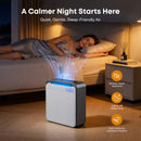 BURTRAN A31 H14 HEPA Air Purifier for Home Large Room Bedroom up to 1360ft²,Ultra-Quiet Sleep Modes, Nano-Oxy Negative Ions,PM2.5 & TVOC Smart Monitor, 5-Stage Filtration,WiFi,Sleep Support