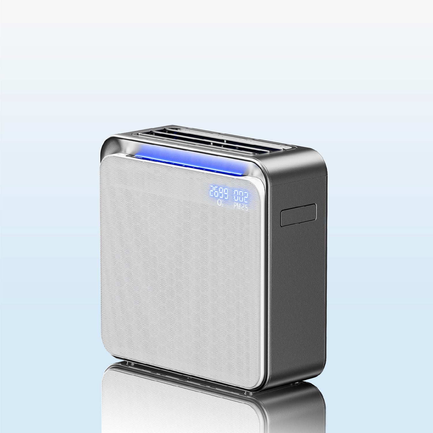 Burtran Nano-Oxy™ HEPA 14 Air Purifier for Home, up to 1,360 ft²/h, with air quality display, balanced 5-stage PM2.5 and TVOC filtration, eliminates 99.995% micro pollutants, Wi-Fi, 120V AC