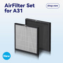 Burtran Replacement Air Filter Set for Nano-Oxy A31/A32 Purifiers: H12 HEPA + TVOC Filter + Medical Grade HEPA 14 - Balanced PM2.5 & Odor Removal
