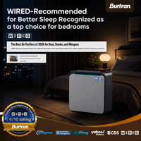 BURTRAN A31 H14 HEPA Air Purifier for Home Large Room Bedroom up to 1360ft²,Ultra-Quiet Sleep Modes, Nano-Oxy Negative Ions,PM2.5 & TVOC Smart Monitor, 5-Stage Filtration,WiFi,Sleep Support