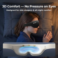 3D contoured comfort with no pressure on eyes